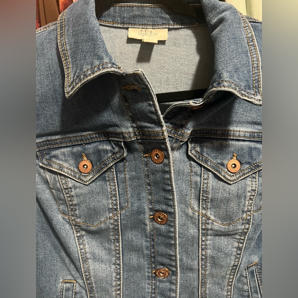Style & Co jean jacket - Picture 2 of 3